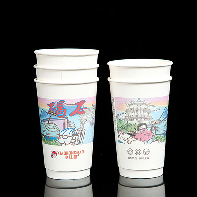 Καλή τιμή Προσαρμοσμένο διπλά στρώμα κούφιο μονωμένο χαρτί φλιτζάνι για takeaway Τροφική ποιότητα παρθένου ξύλου ούλου μάρκα εκτύπωση σε απευθείας σύνδεση