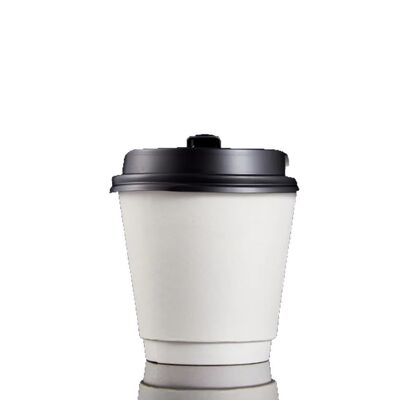 Buen precio Taza de papel desechable con aislamiento de doble pared a prueba de fugas y logotipo personalizable para bebidas calientes en línea