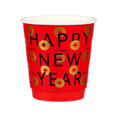 Goede prijs Festival Exclusieve Chinese Rode Serie 350g Food Grade Papieren Bekers voor Koffie Thee online