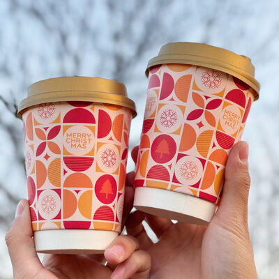 Buen precio Taza de papel desechable con sello a prueba de fugas e aislamiento térmico para café y té ecológicos en línea