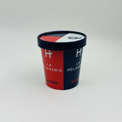 좋은 가격 350gm 두꺼운 이중 PE 코팅 한 번에 사용할 수 있는 아이스크림 컵 온라인으로