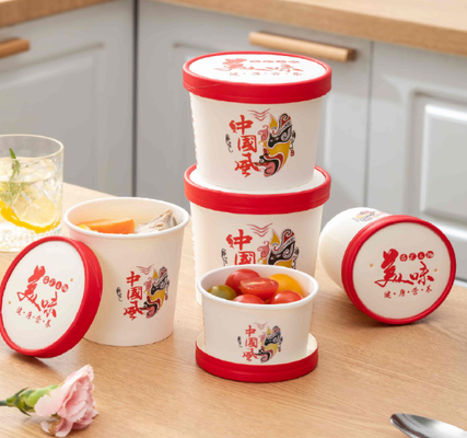 Guter Preis Biologisch abbaubare Kraftpapierbehälter mit einem abgeschlossenen Deckel Online