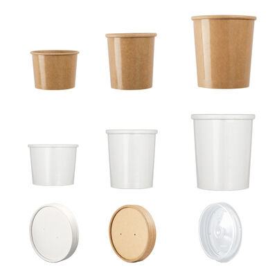 Guter Preis Doppelt lamellierte Kraftpapierschale mit individuellem Logo und auslaufsicherem Design für professionelle Take-Away-Verpackungen Online