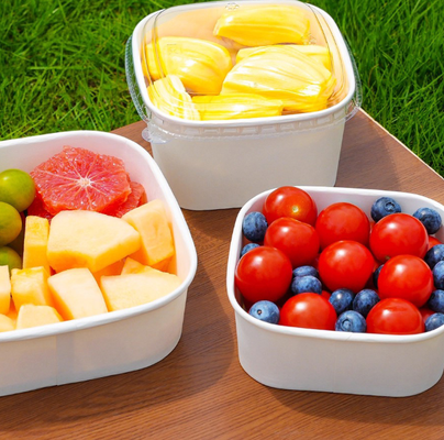 Guter Preis Quadratisch undicht Kraft Container zum Mitnehmen Umweltfreundlich Lebensmittelsicher Online