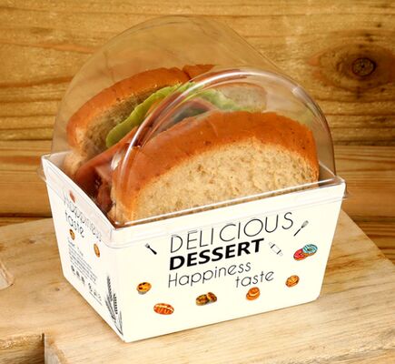 Harga yang bagus Kotak Sandwich Tahan Minyak Tebal dengan Pegangan Lipat 100 Daur Ulang untuk Sarapan Bawa Pulang on line