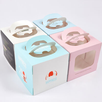 Buen precio Caja de pastel cuadrada transparente Mini Mousse Caja de postres resistente al agua Logotipo personalizado en línea