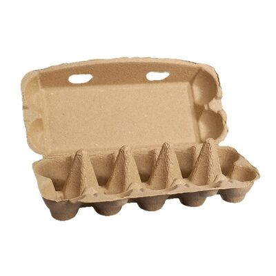 Bon prix Boîte d'emballage d'œufs à 10 cellules écologique biodégradable à l'épreuve des chocs pour un transport sûr en ligne