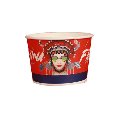 İyi bir fiyat. Kalınlaştırılmış Tasarım Tek Kullanımlık Kağıt Kaseler Sızdırmaz Kapaklı Gıda Sınıfı Malzeme Paketleme çevrimiçi