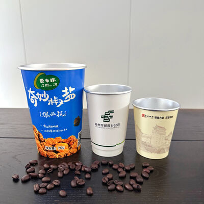 Giá tốt. Một lần sử dụng Cup Foil nhôm hai bức tường đậm chất lượng thực phẩm tùy chỉnh Logo in trực tuyến