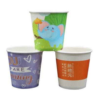 Bom preço 8oz Copo de Papel Descartável Mini com Logo Personalizado para Amostragem e Degustação Grau Alimentício on-line