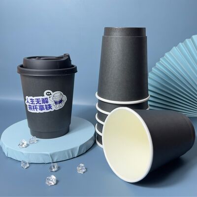 Bon prix Thé au lait tasses à café jetables creuses à double paroi écologiques logo personnalisé en ligne