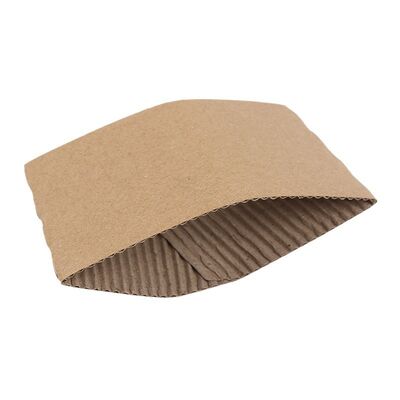 Good price Thickened Kraft Paper Cup Sleeve Corrugated Insulation Hot Cold Beverage Custom Logo online