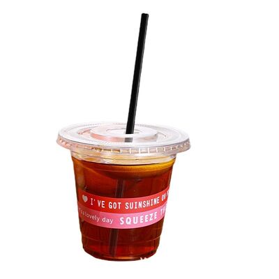 Harga yang bagus PET Plastik Kalian Cup Food Grade Kristal Jelas Suhu Rendah Susu Teh Kopi on line