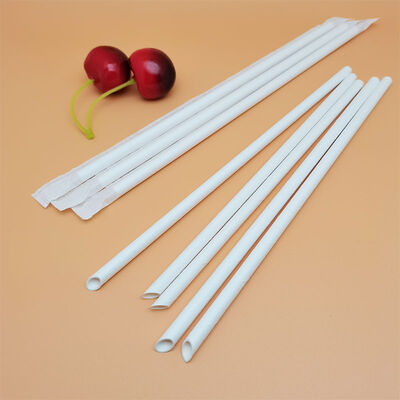 Bon prix Pailles en papier biodégradables emballées individuellement et jetables, épaisses et respectueuses de l'environnement, de qualité alimentaire en ligne