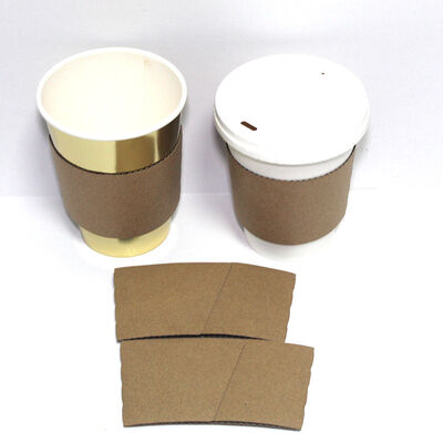 Buon prezzo Manicotto per tazza stampato con logo personalizzato, isolante termico, carta ondulata ecologica in linea