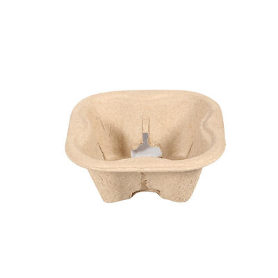 Good price Disposable Tearable 2 Cup Pulp Holder Detachable Eco Friendly Coffee Tray online