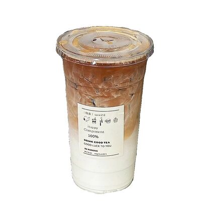 Harga yang bagus Gelas Plastik PET Food Grade Heavy Duty Transparansi Bening Kristal Untuk Kopi Teh Jus on line