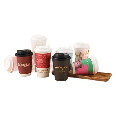 Good price Thickened Disposable Coffee Cups with Double-Wall Insulation & Leak-Proof online