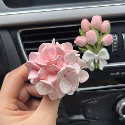 Good price Luxury Tulip & Hydrangea Car Aroma Diffuser Stone online